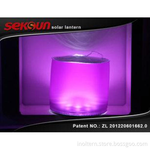Solar Powered Collapsible Inflatable Led Lantern Lamp With